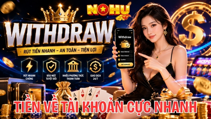 Tiền rút về tài khoản cực nhanh